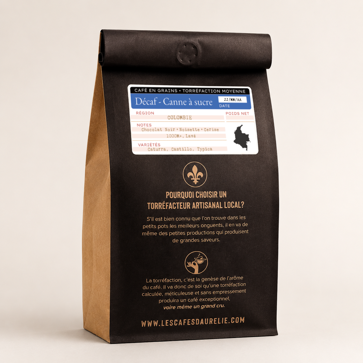 Espresso Décaféiné à la Canne à Sucre E.A.