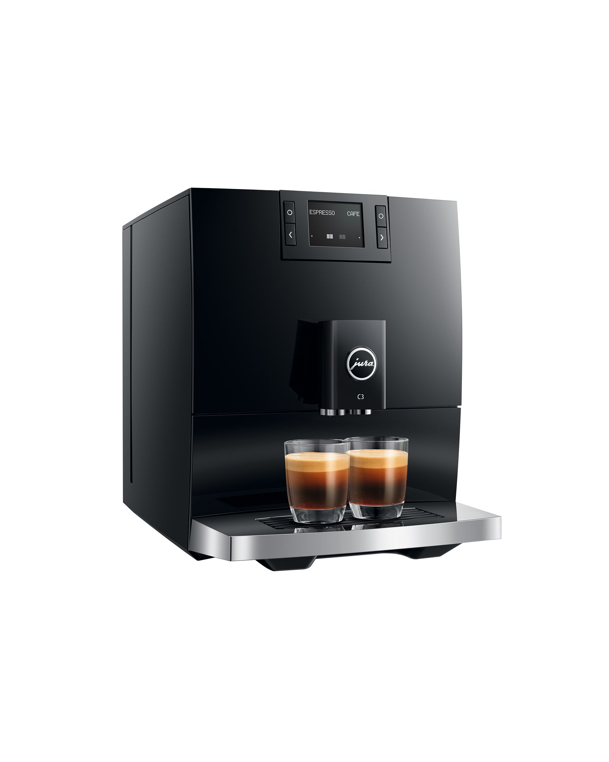 JURA C3 Piano Black avec deux cafés