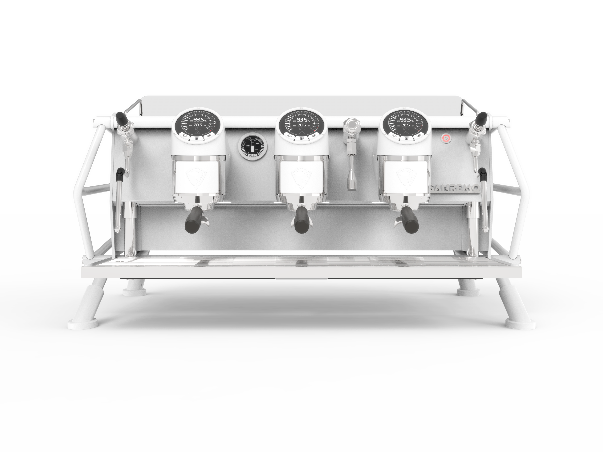 Machine à espresso Sanremo Café Racer — 3 groupes, Full White