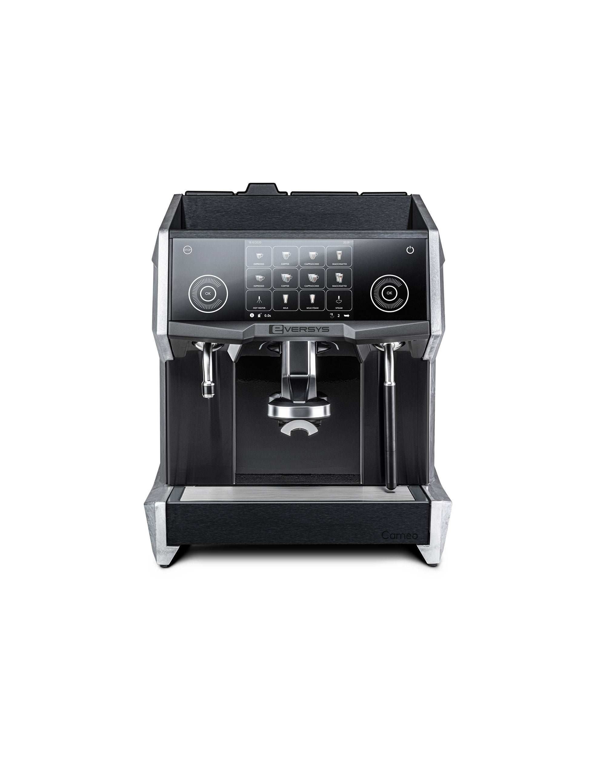 Machine à espresso Eversys Cameo Supertraditionnel C' 2S/ST — Aluminium Brut