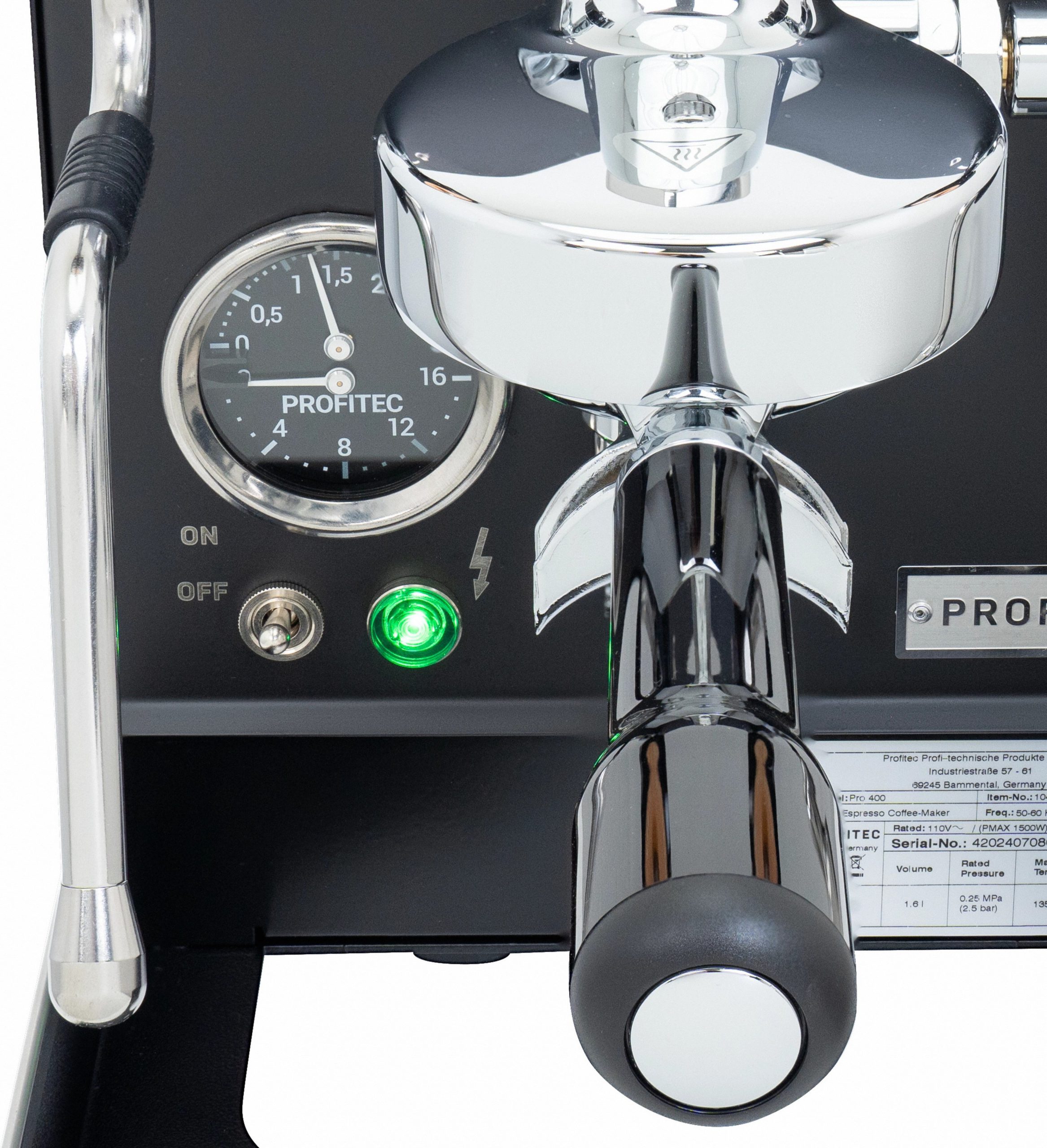 Machine à espresso Profitec PRO 400 — noire — vue 91