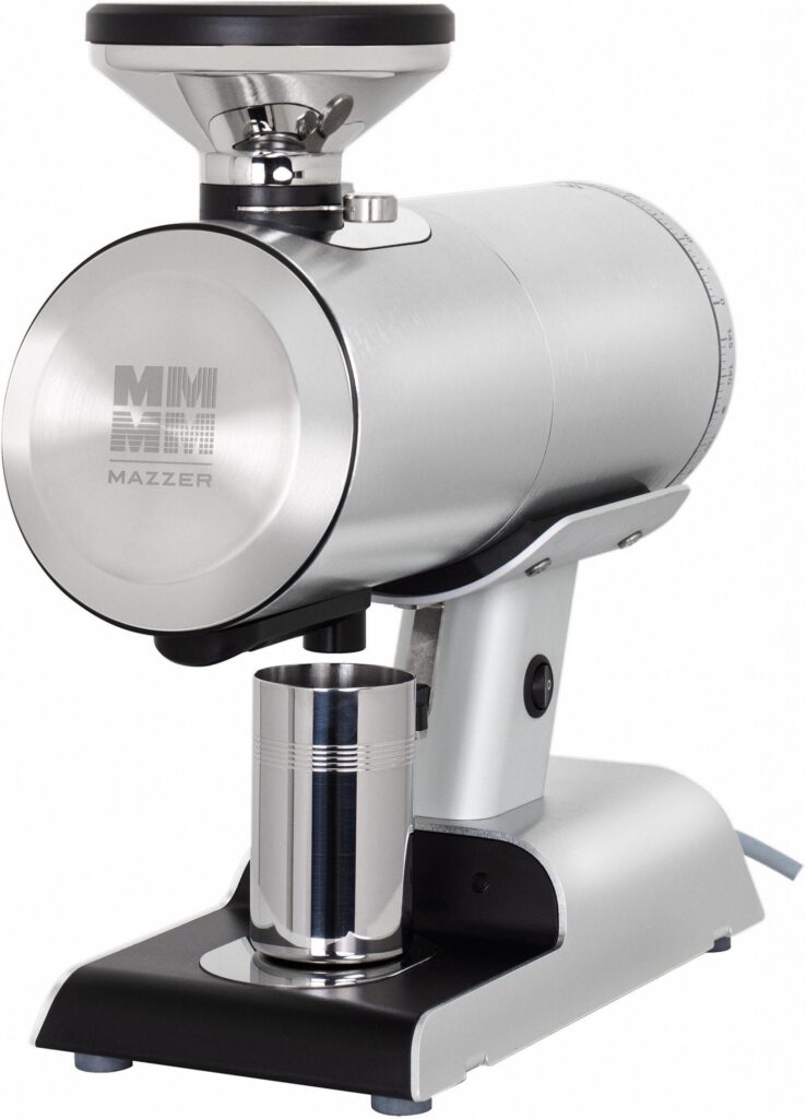 Moulin à café Mazzer Philos — argent — meules I189D — vue 1