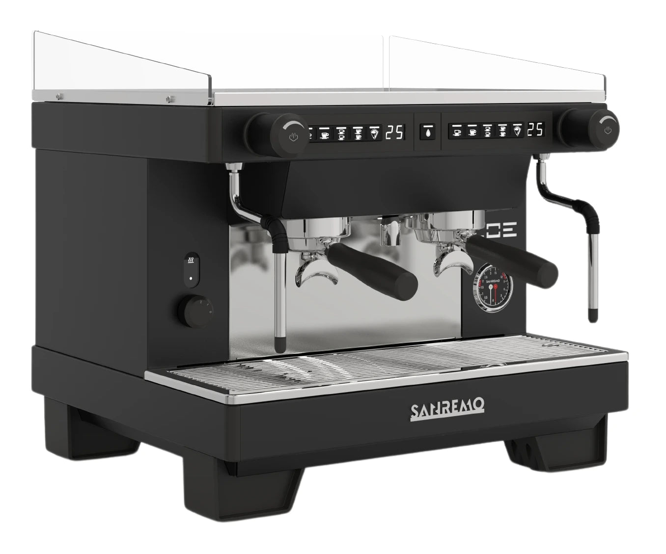 Machine à espresso Sanremo Zoe — Compact, 2 groupes, noire