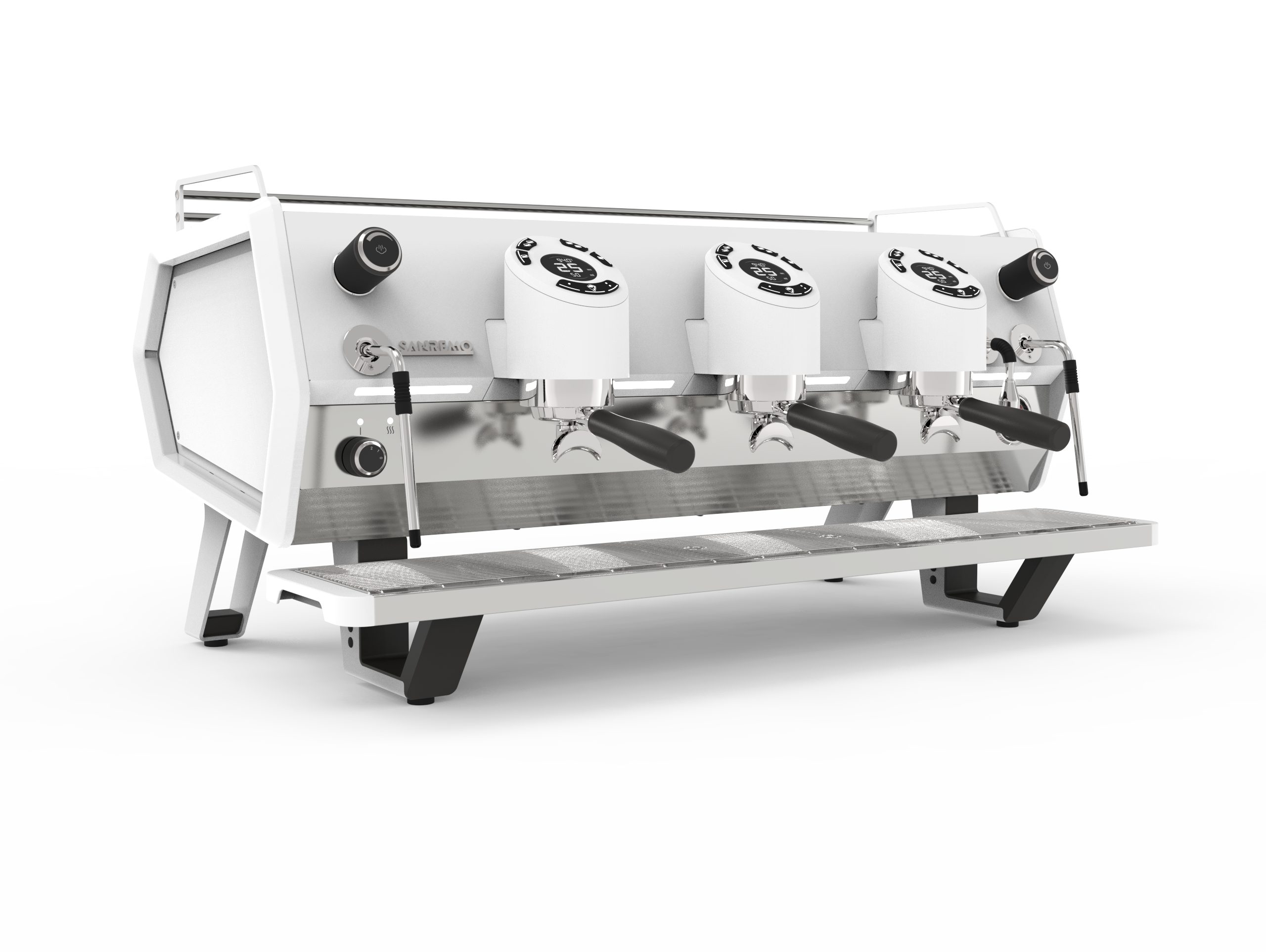 Machine à espresso Sanremo D8 Pro — 3 groupes, Tall, blanche