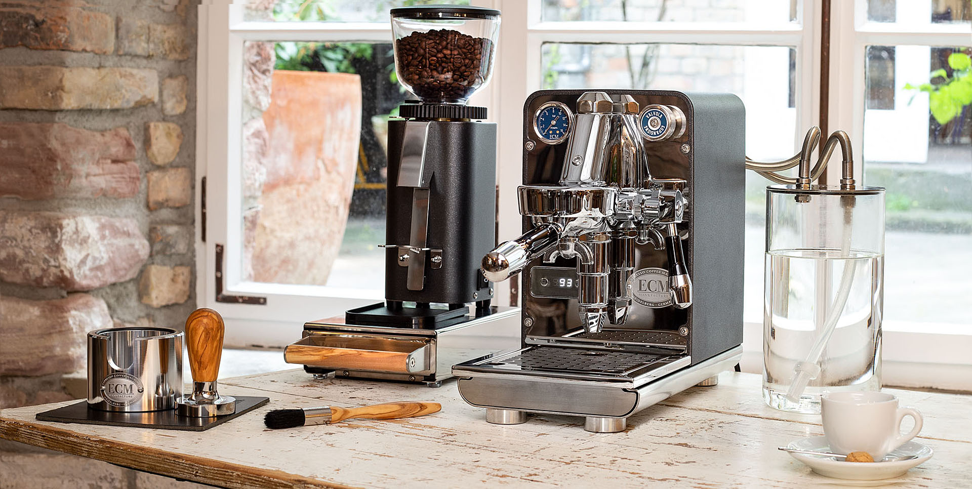 Machine à espresso ECM Puristika — anthracite — vue 3