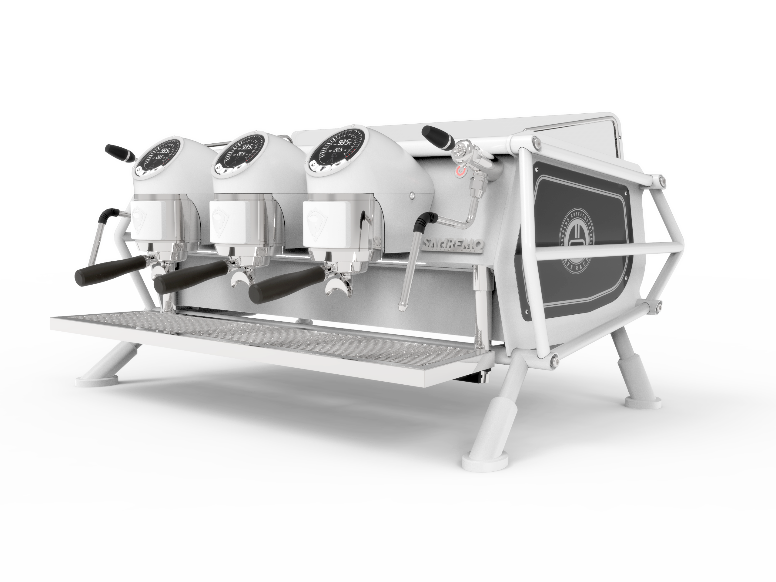 Machine à espresso Sanremo Café Racer — 3 groupes, Full White — vue 3