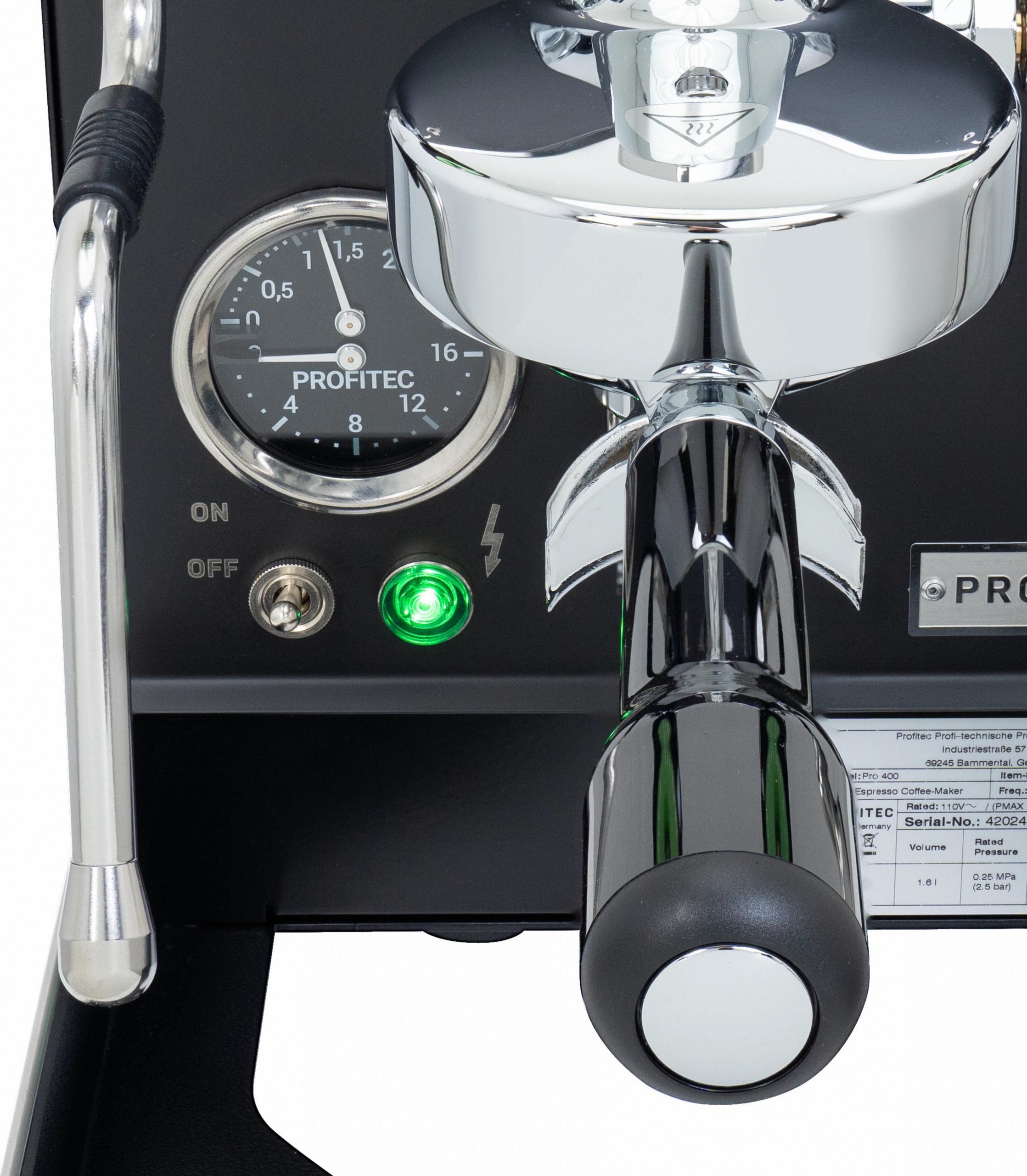 Machine à espresso Profitec PRO 400 — noire — vue 67
