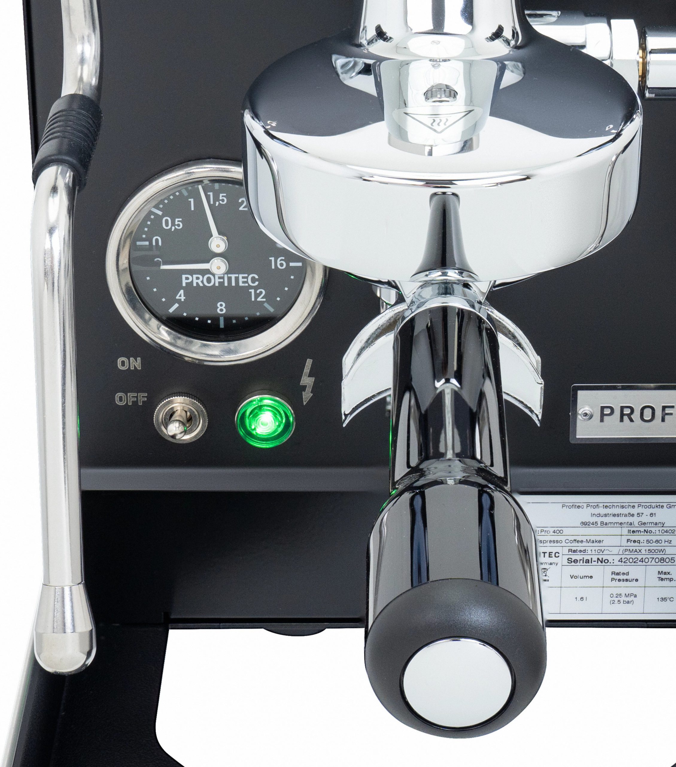 Machine à espresso Profitec PRO 400 — noire — vue 100