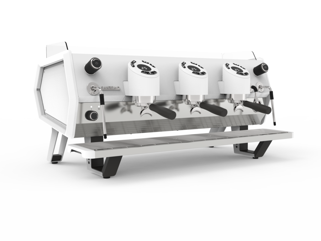 Machine à espresso Sanremo D8 — 3 groupes, Tall, blanche
