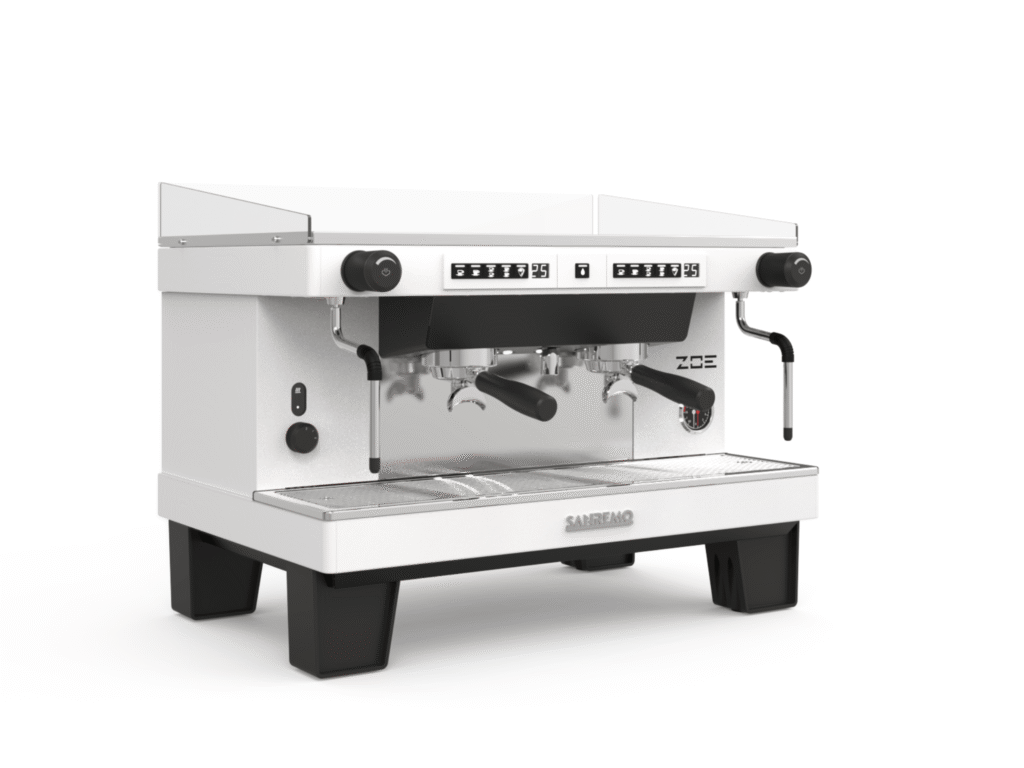 Machine à espresso Sanremo Zoe — 2 groupes, blanche