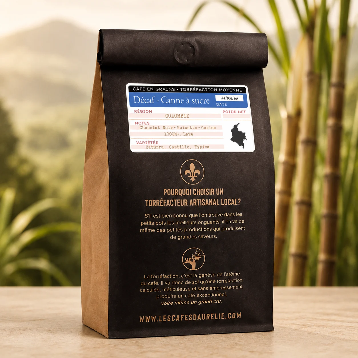 Espresso Décaféiné à la Canne à Sucre E.A.