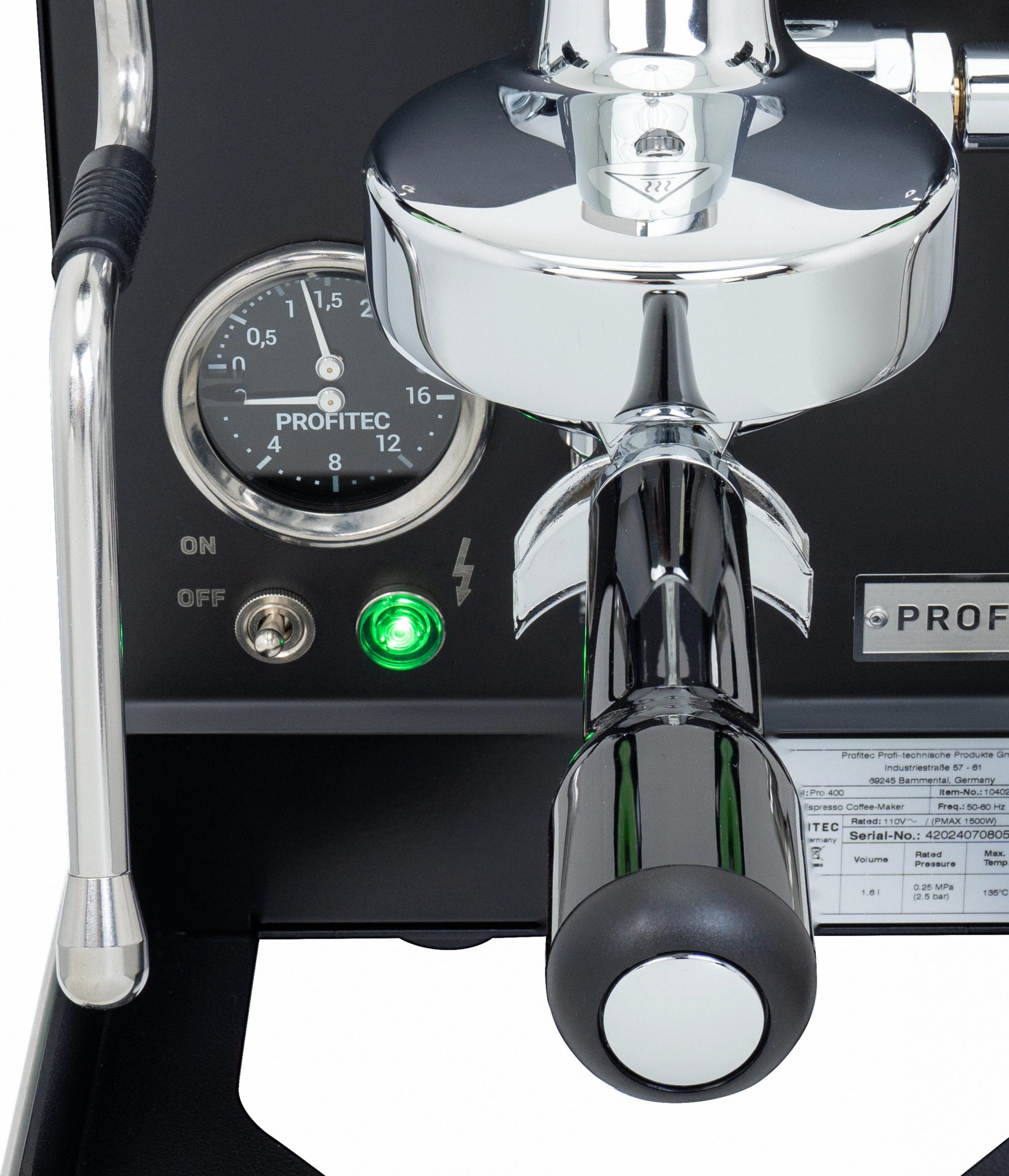 Machine à espresso Profitec PRO 400 — noire — vue 39